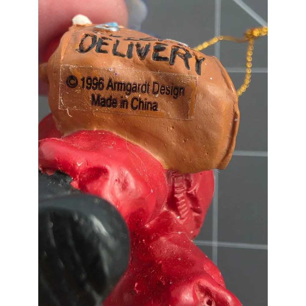 Vintage 1996 Armgardt Design Santa Claus Special Delivery Christmas Ornament